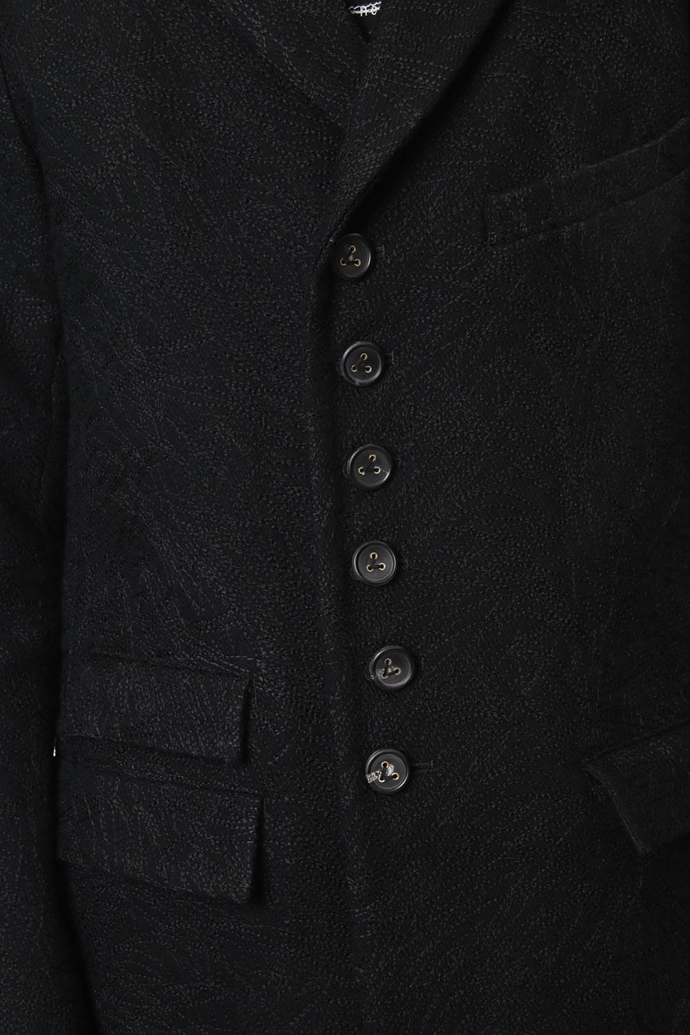 Embroidery joining chester coat