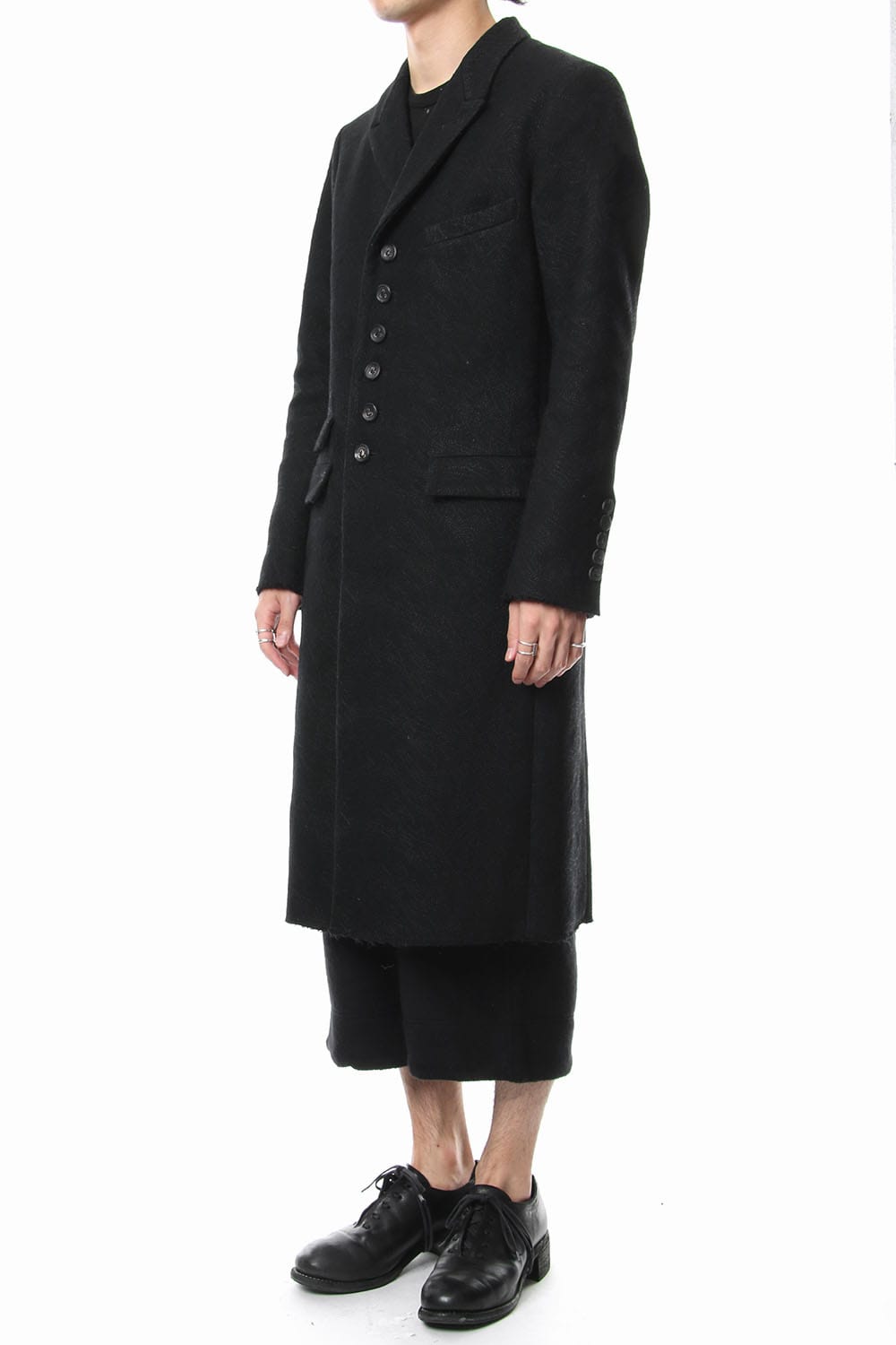 Embroidery joining chester coat