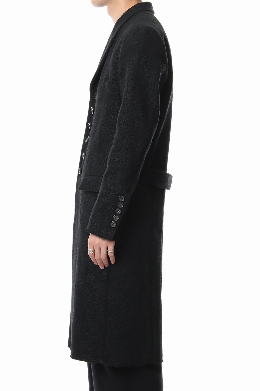 Embroidery joining chester coat