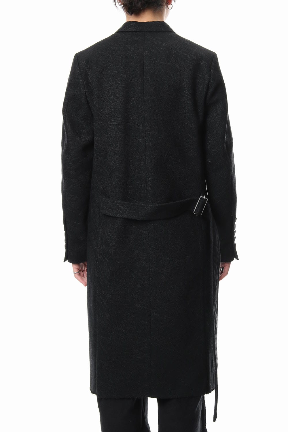 Embroidery joining chester coat