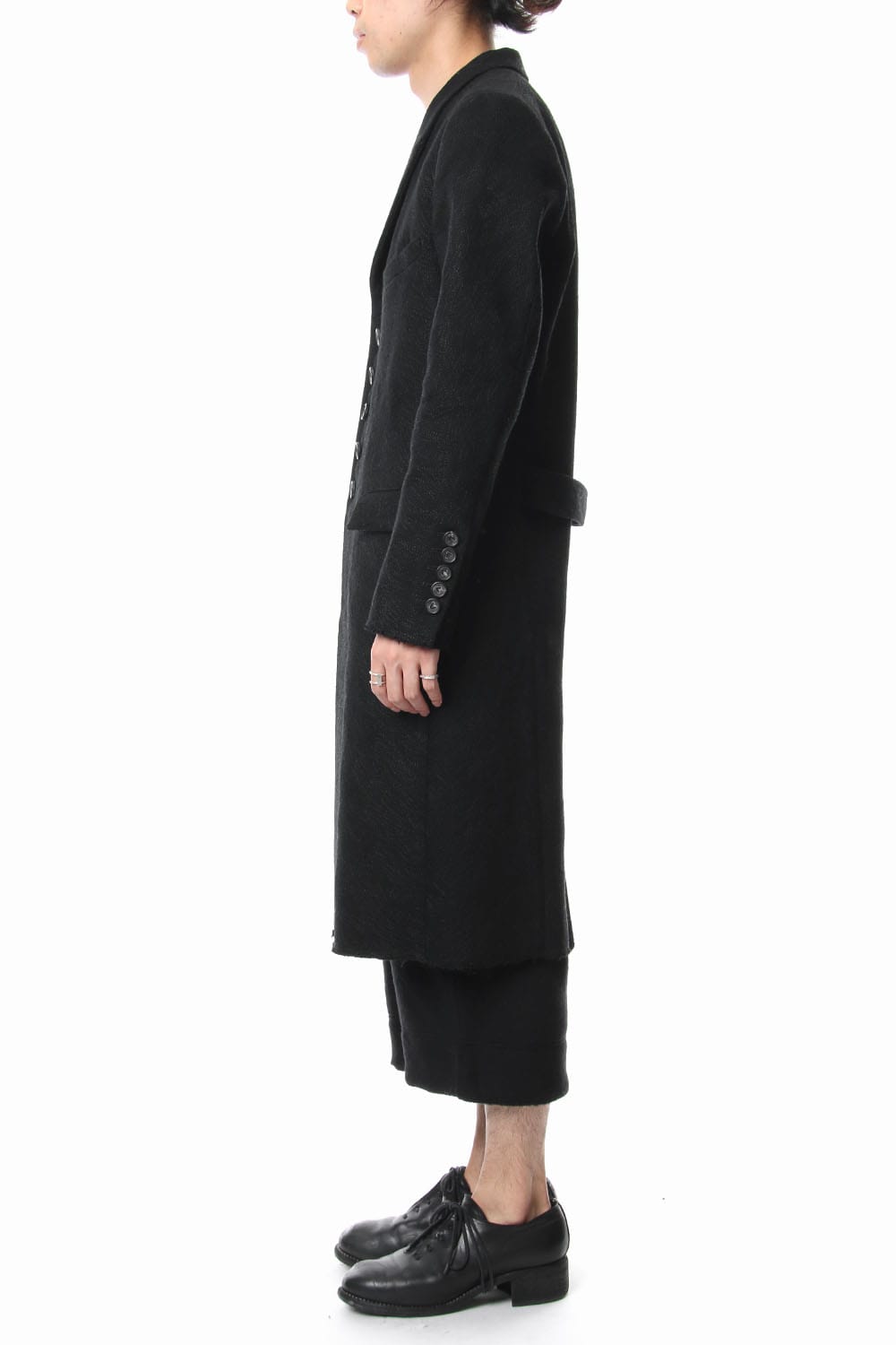 Embroidery joining chester coat