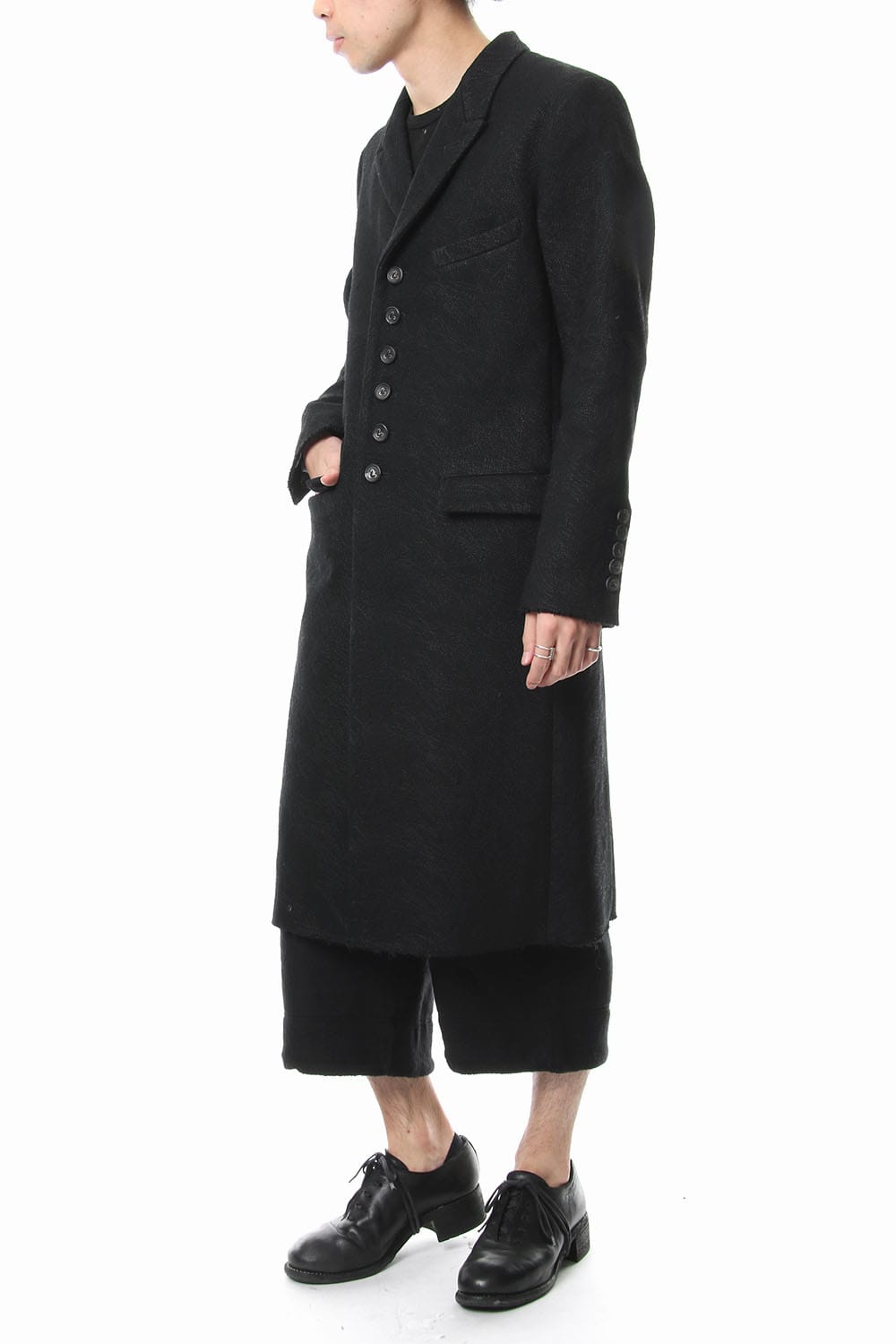 Embroidery joining chester coat