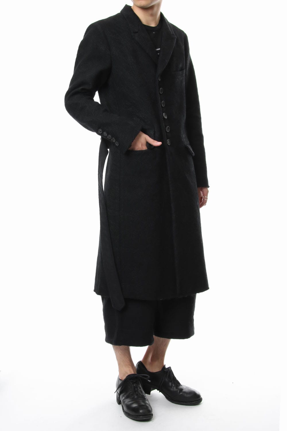 Embroidery joining chester coat