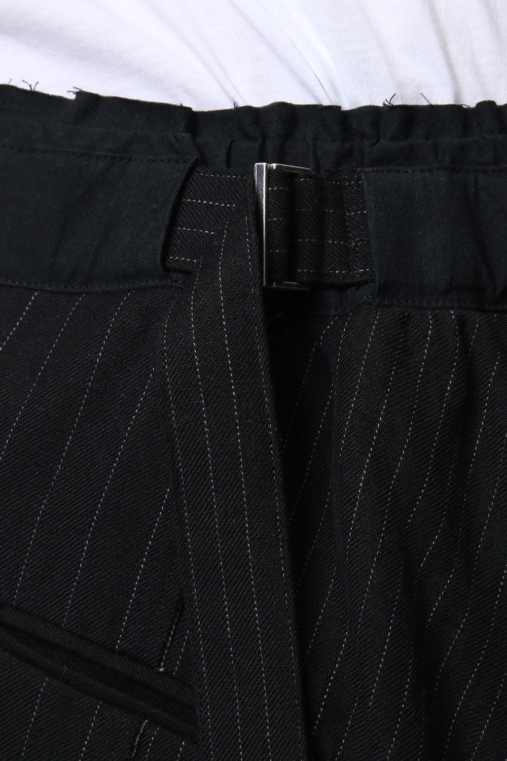 Random stripe drop crotch pants