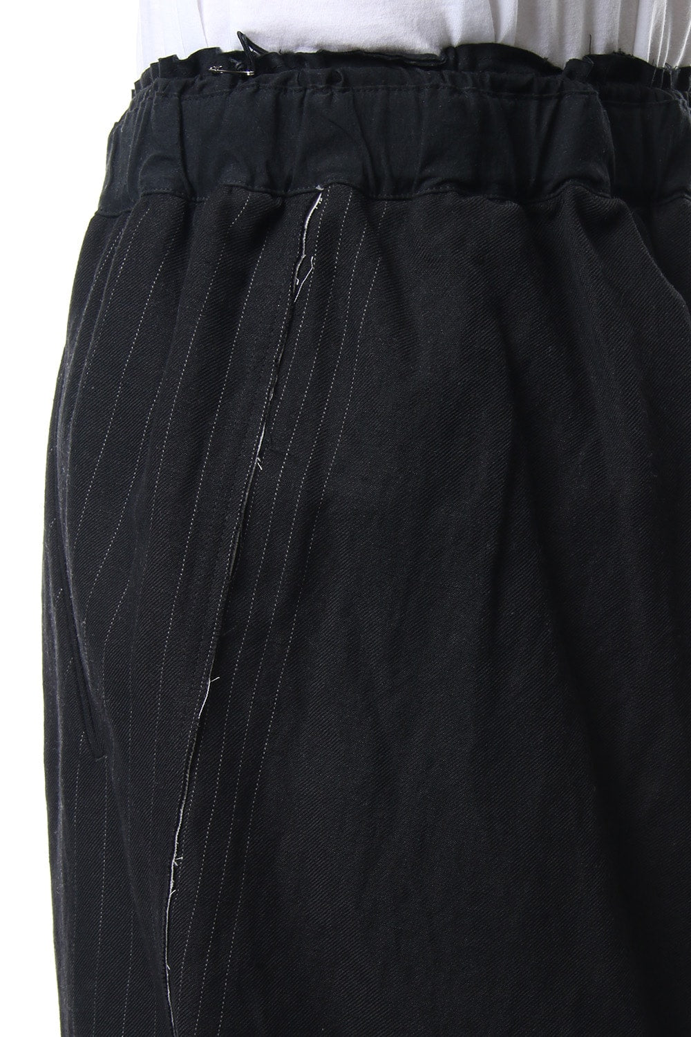 Random stripe drop crotch pants