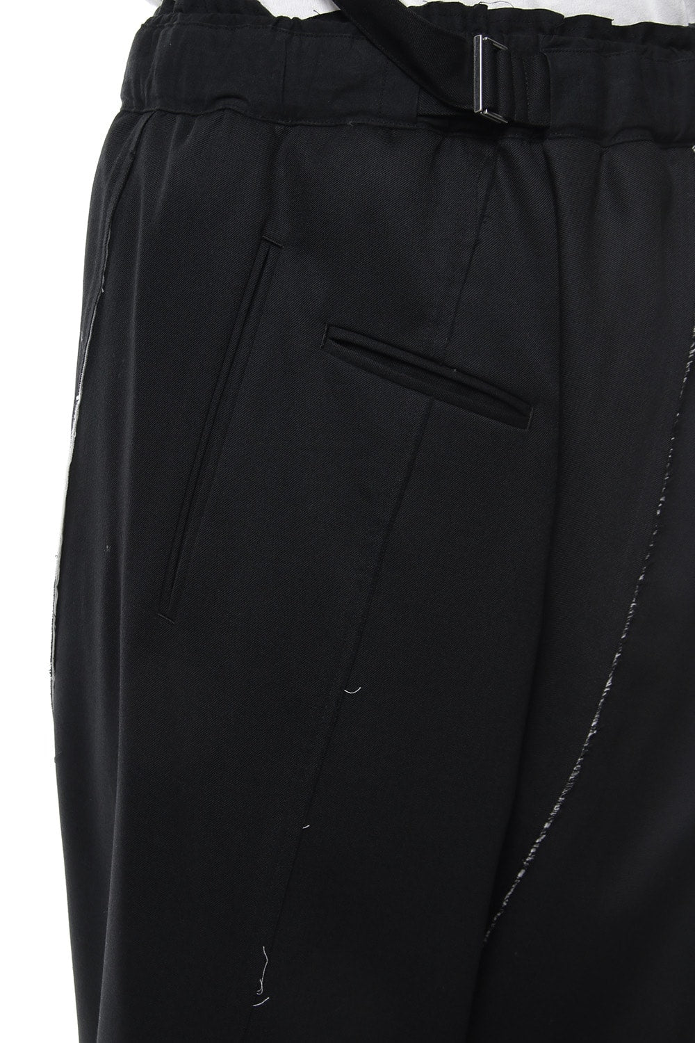 Wool gabardine sarouel pants