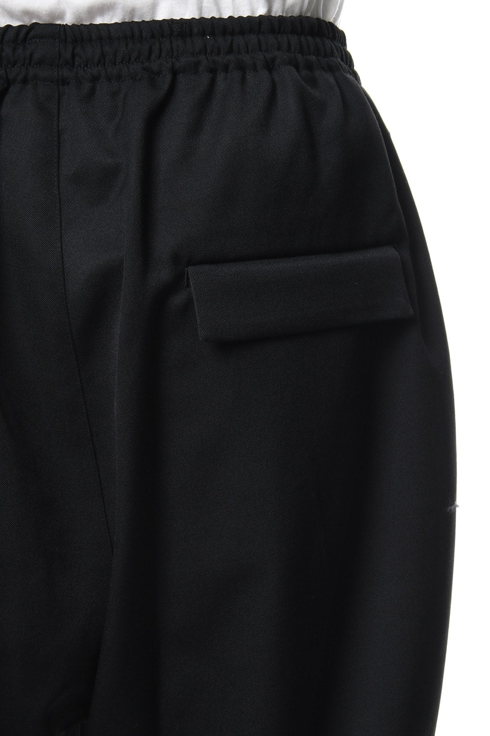 Wool gabardine cropped pants