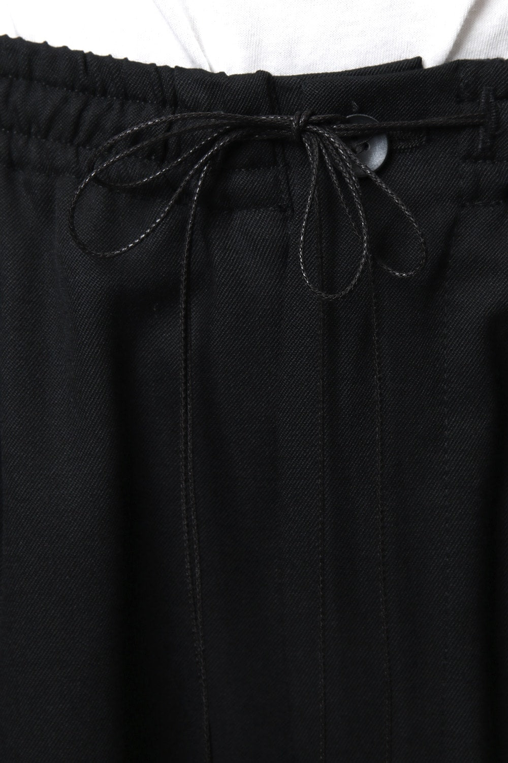 Wool gabardine cropped pants