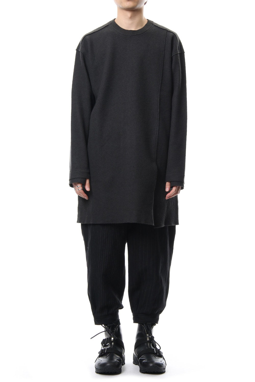 Random stripe cropped pants