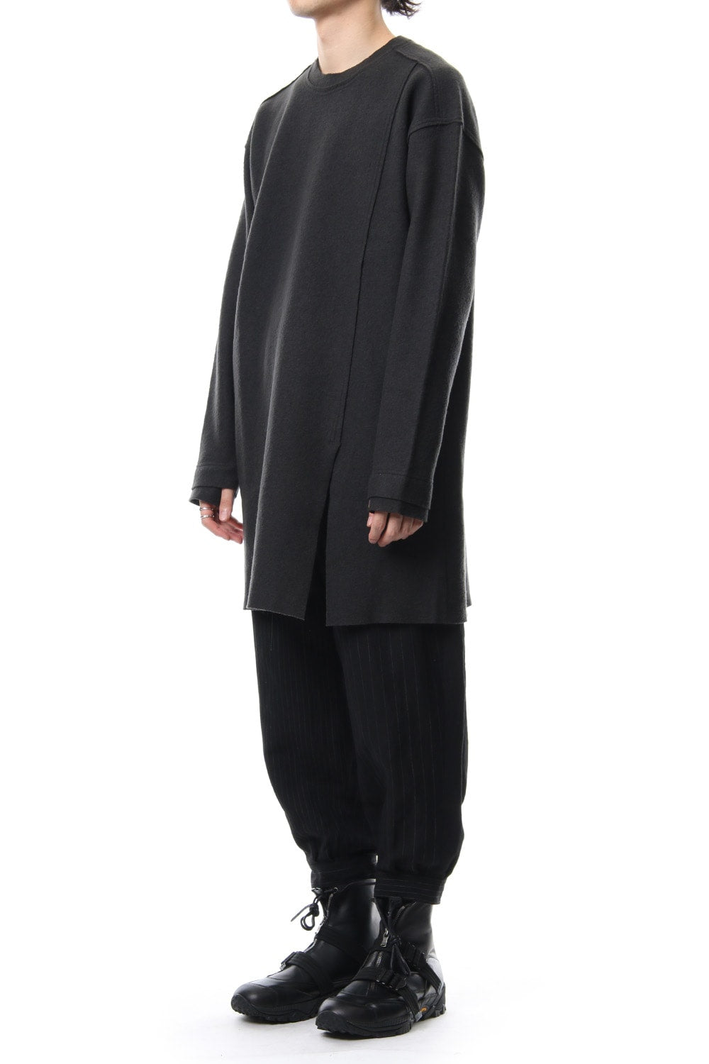 Random stripe cropped pants