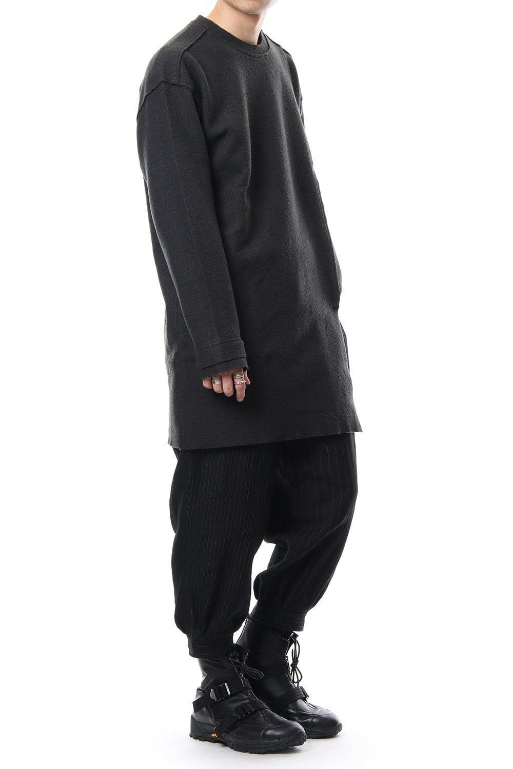 Random stripe cropped pants