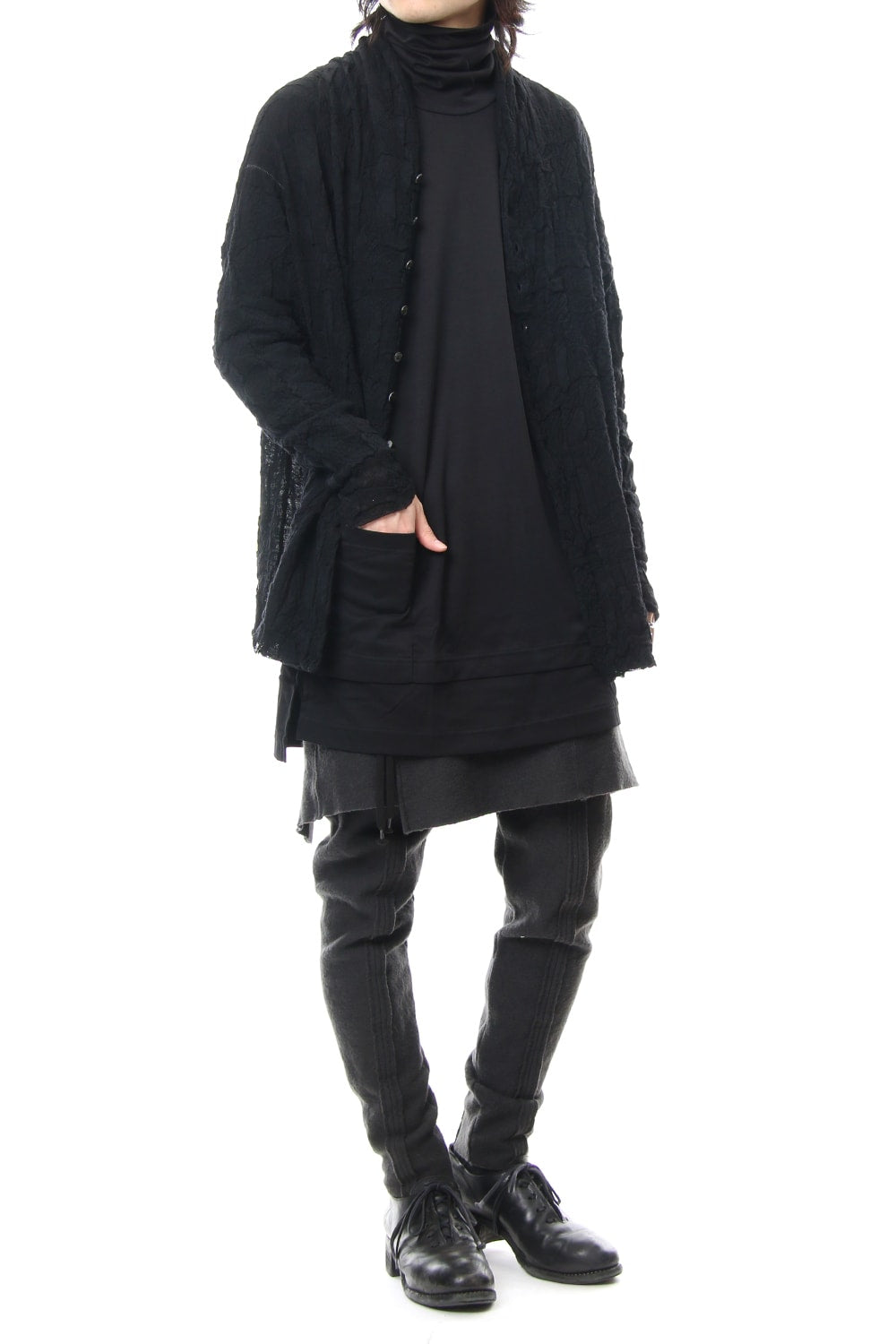 Links knitting cardigan