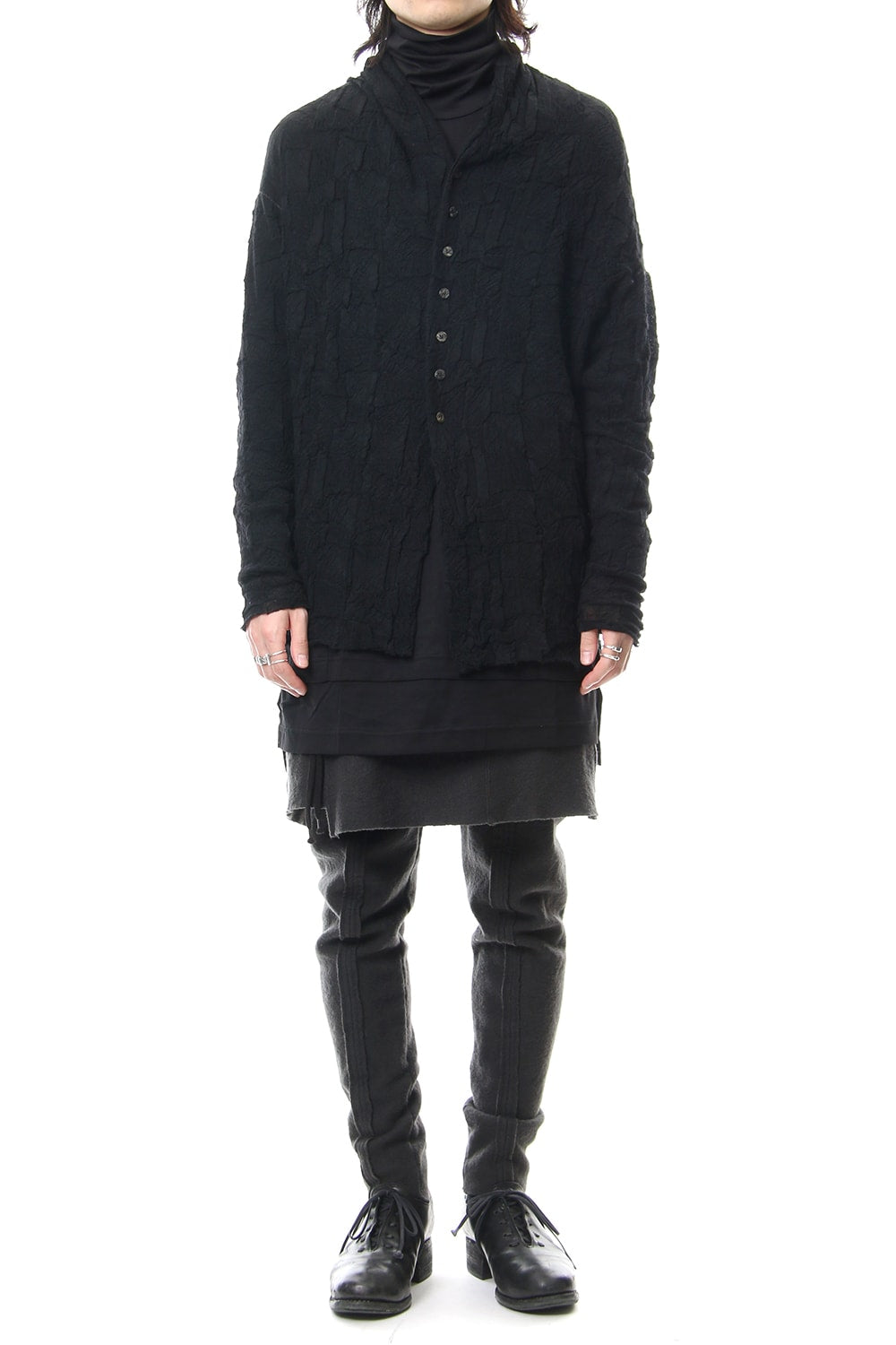 Links knitting cardigan