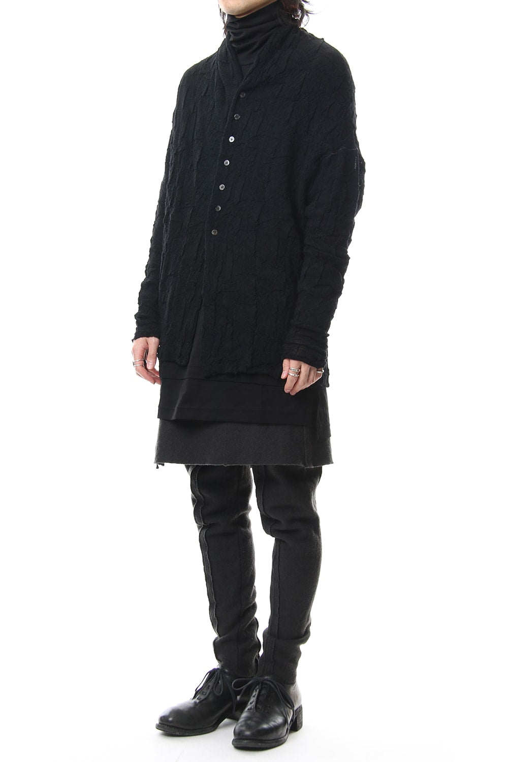 Links knitting cardigan