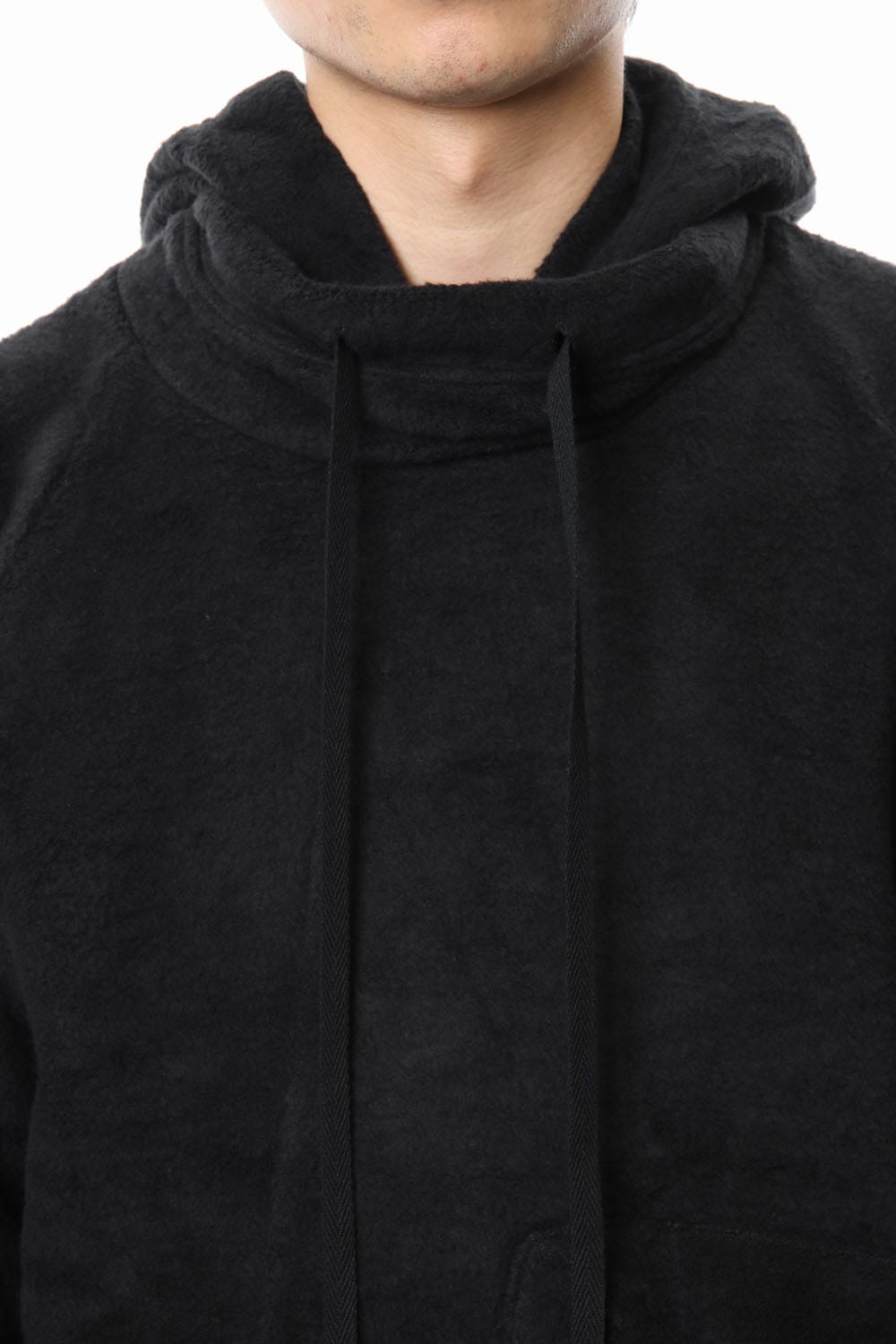 Brushed Fleece Parker Black