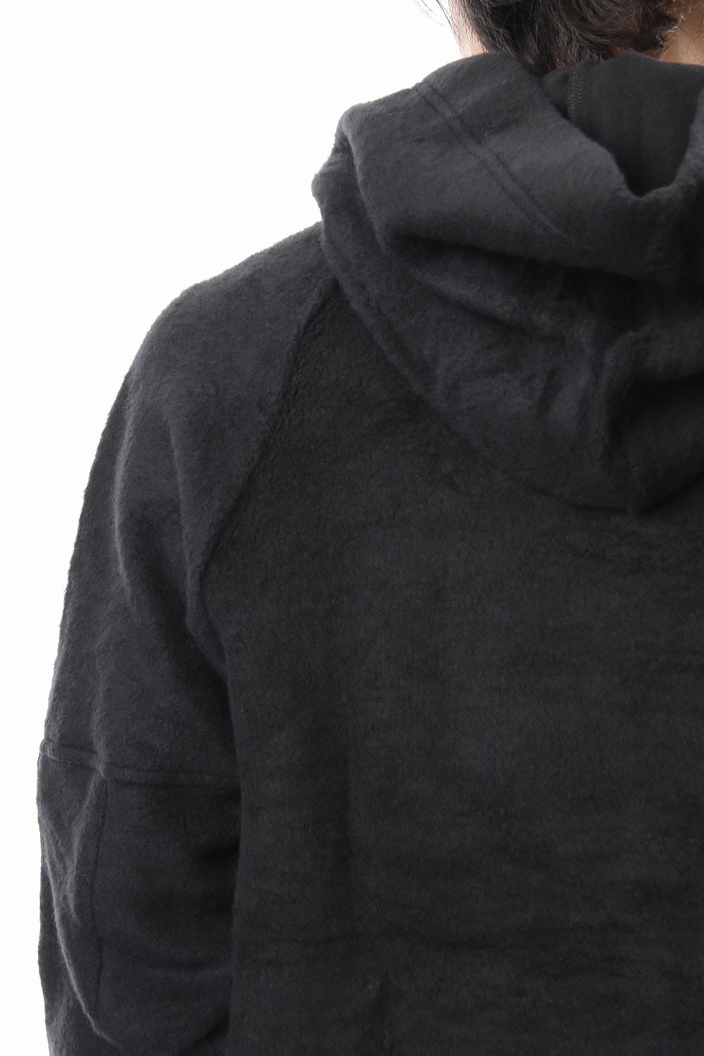 Brushed Fleece Parker Black