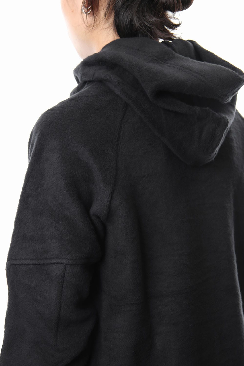 Brushed Fleece Parker Black