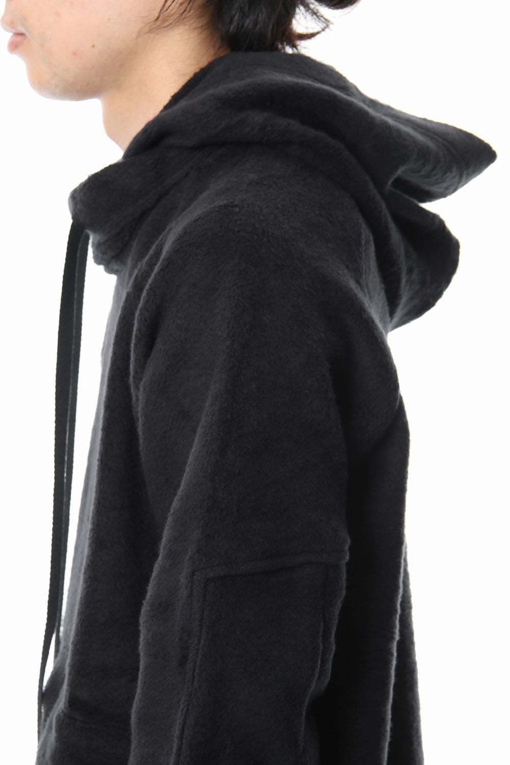 Brushed Fleece Parker Black