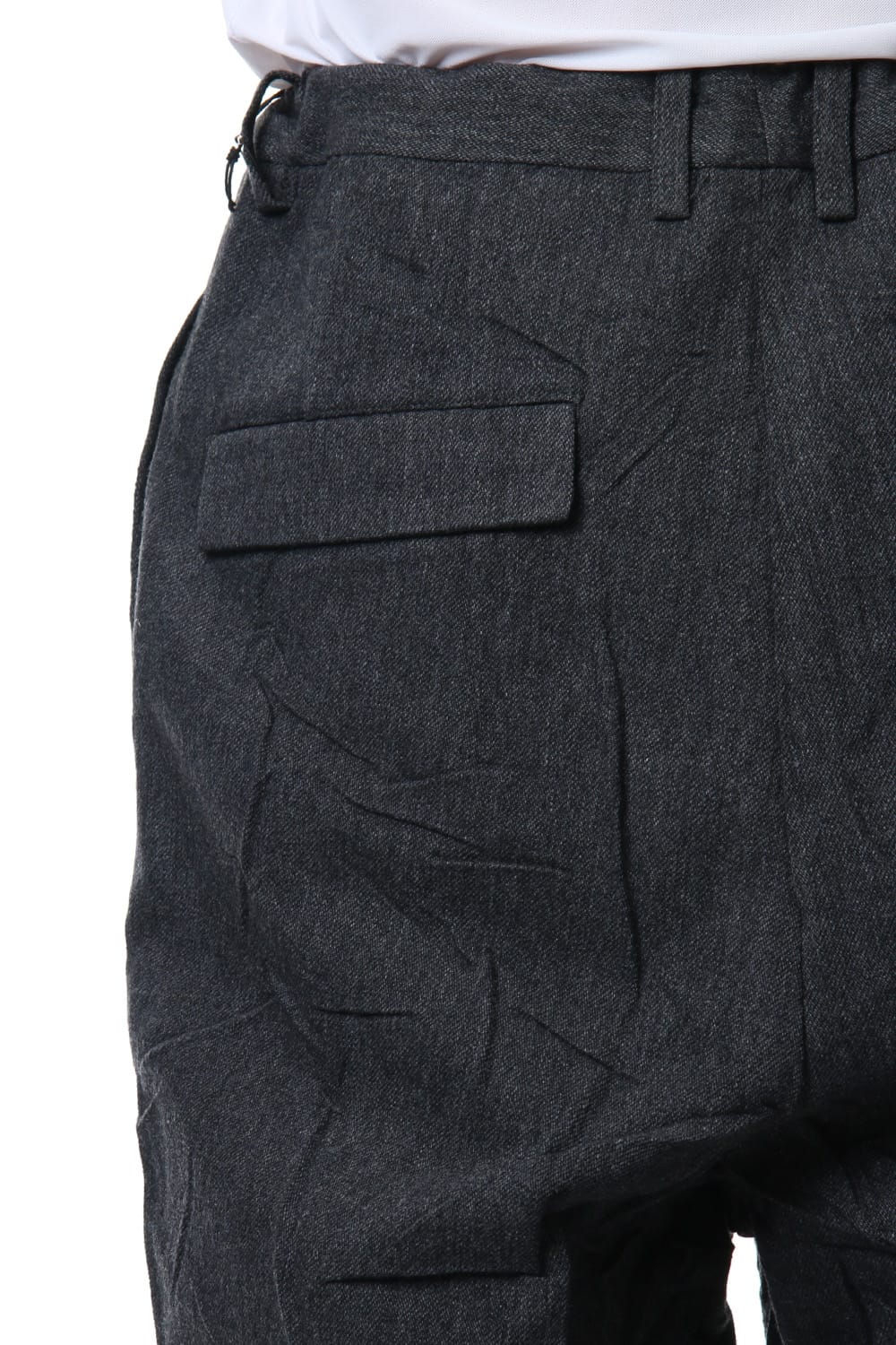 Army surge wrinkled processing Cropped pants