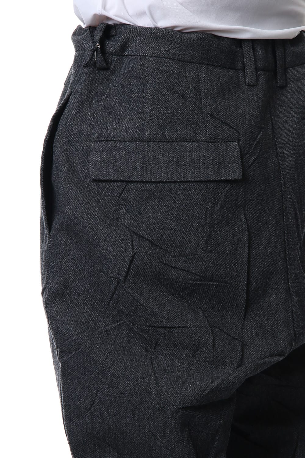 Army surge wrinkled processing Cropped pants