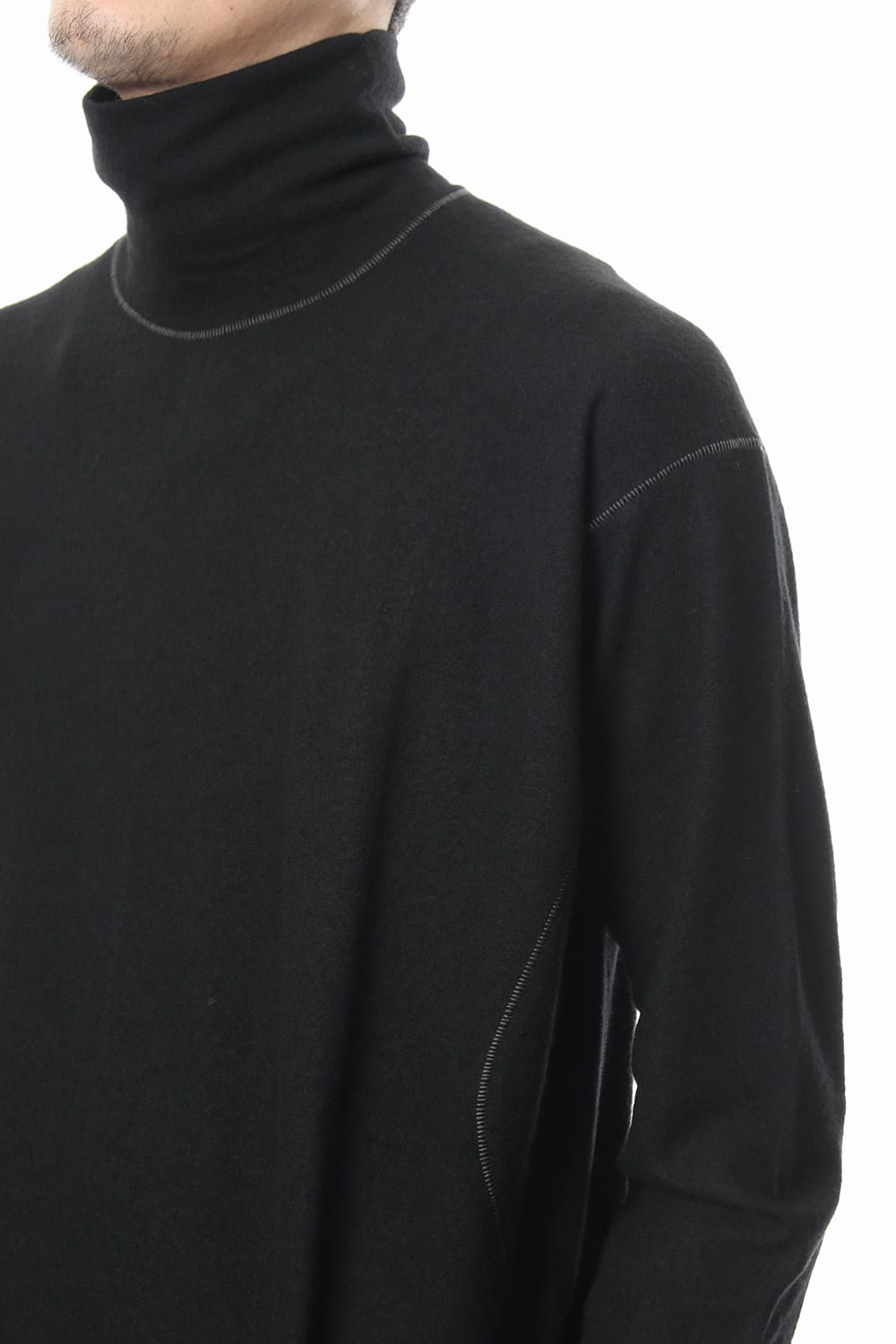 Super 140 Jersey Stitch Turtle Neck