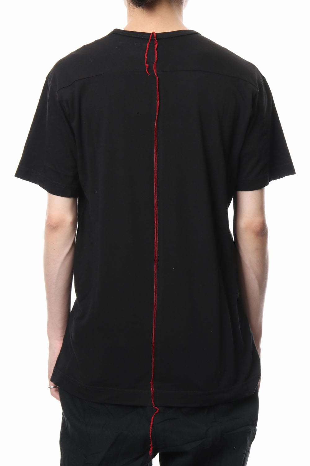 Print & Stitch Short Sleeve T Black × Red