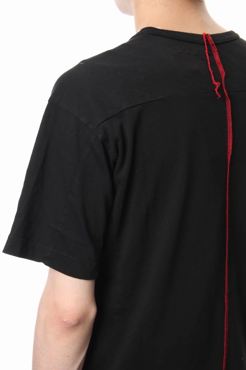 Print & Stitch Short Sleeve T Black × Red