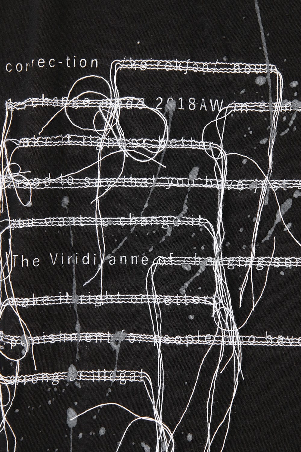 Print & Stitch Short Sleeve T Black × White