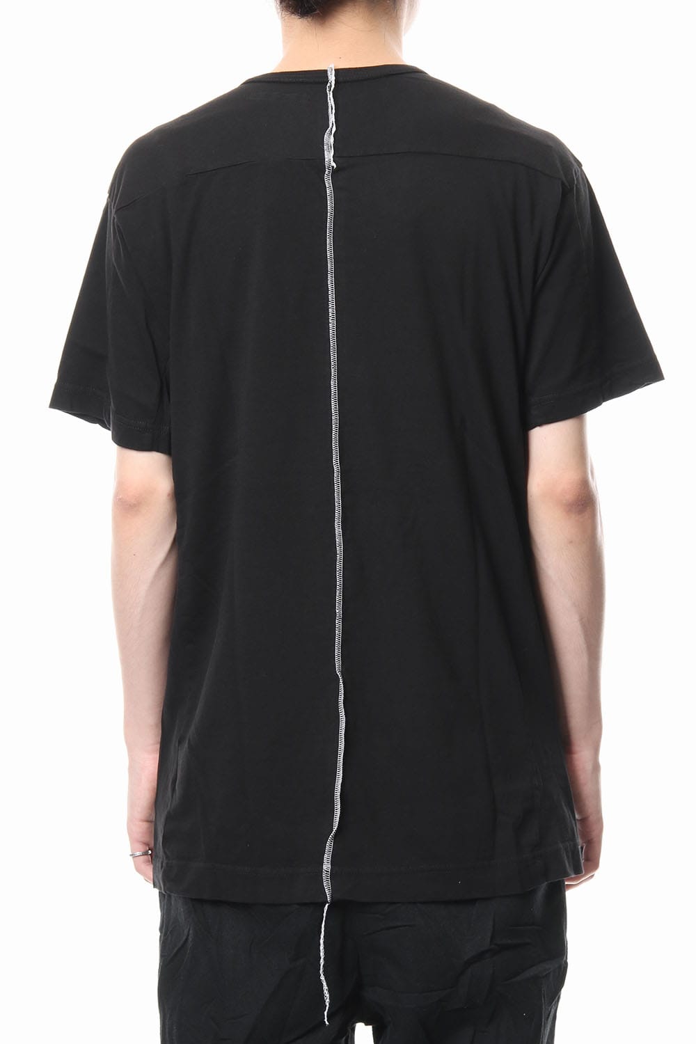 Print & Stitch Short Sleeve T Black × White