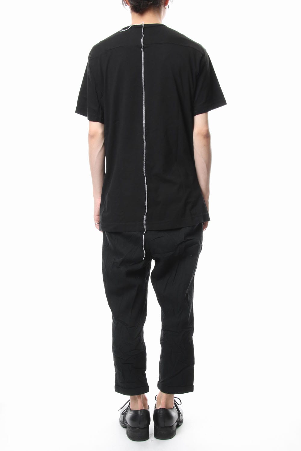 Print & Stitch Short Sleeve T Black × White