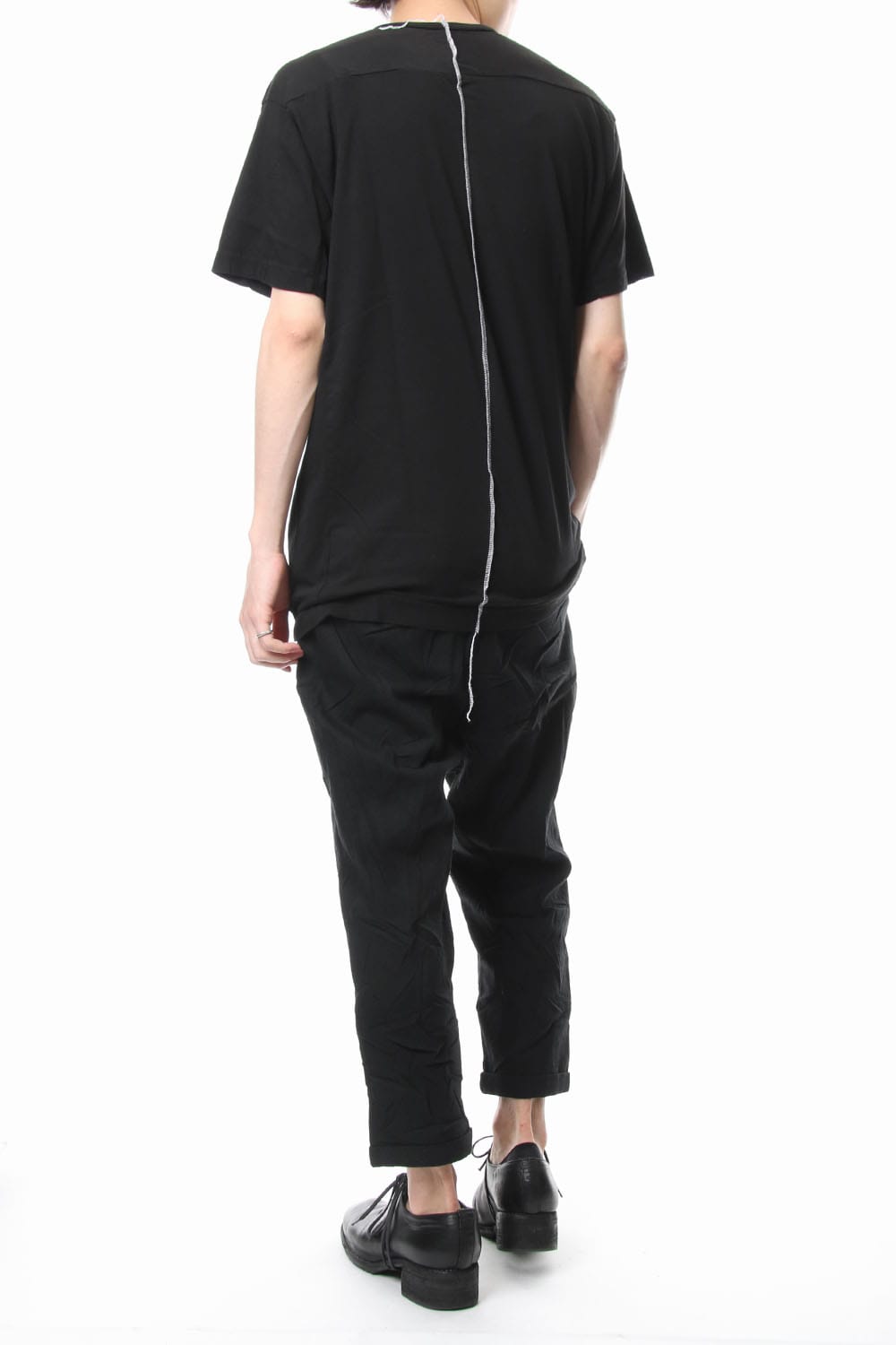 Print & Stitch Short Sleeve T Black × White