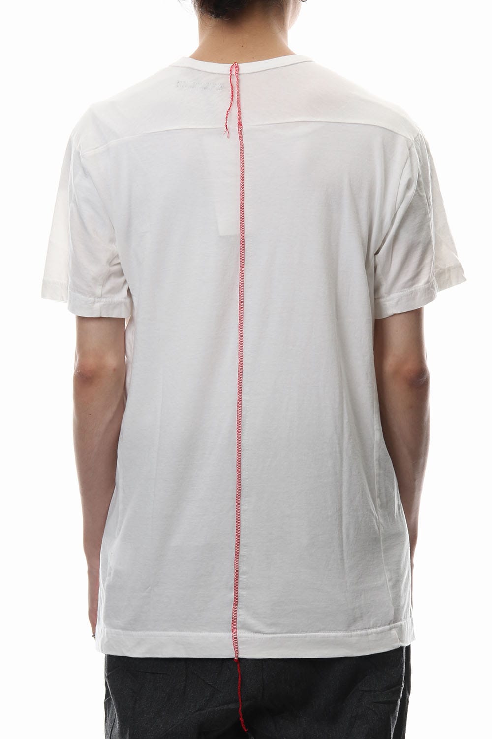 Print & Stitch Short Sleeve T White × Red