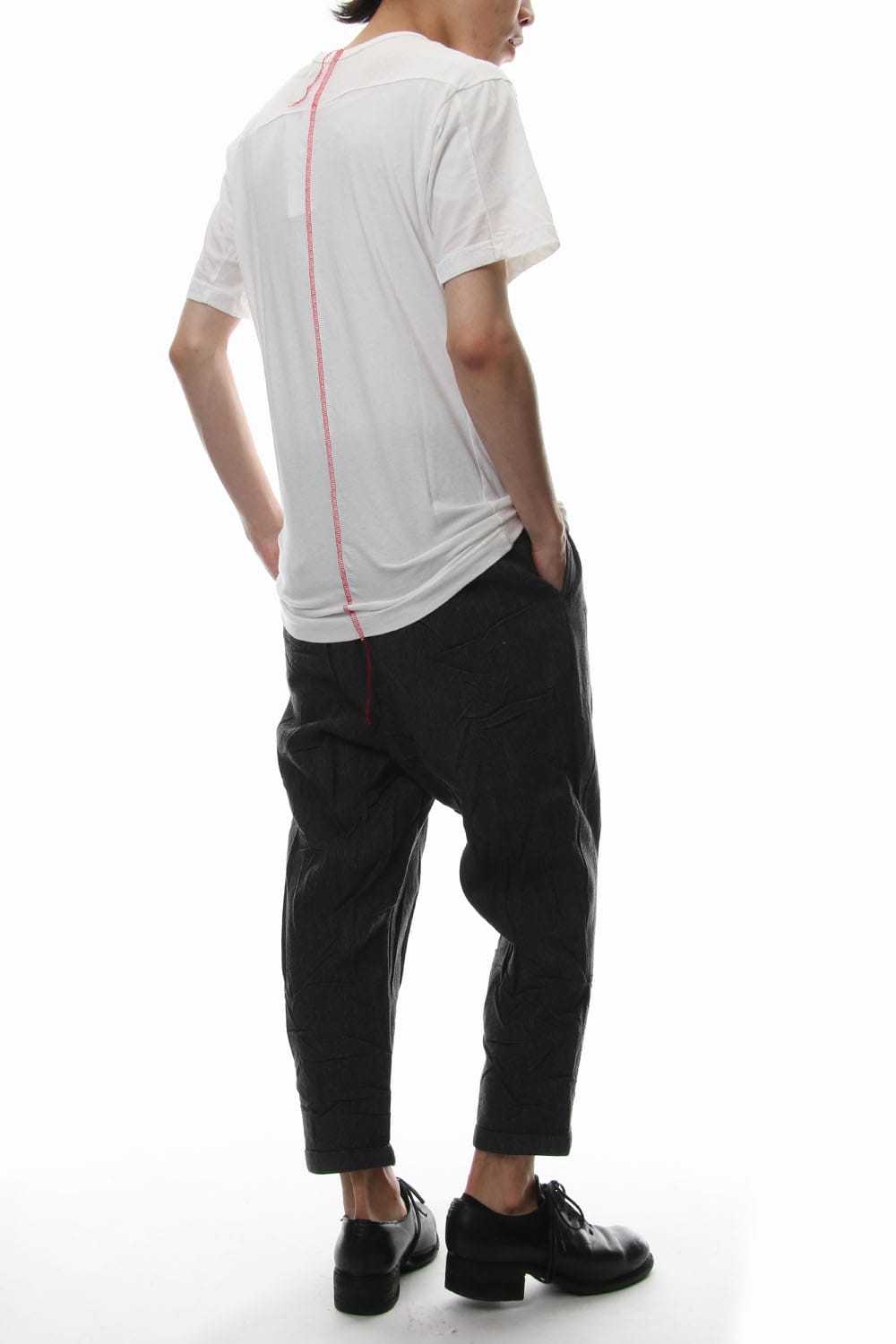 Print & Stitch Short Sleeve T White × Red