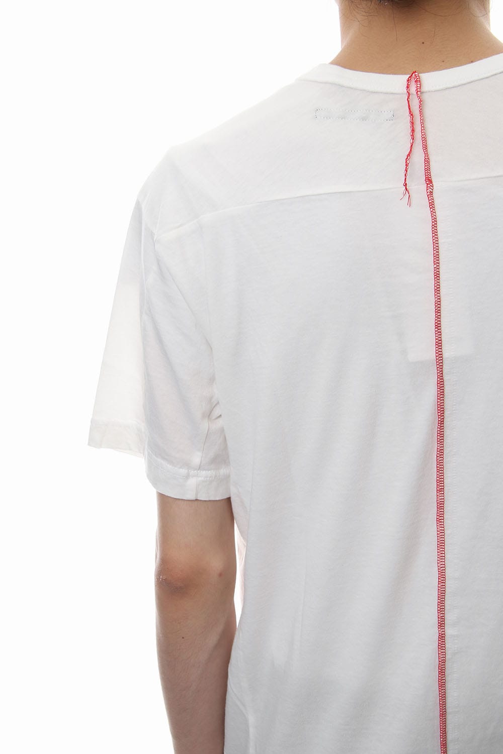 Print & Stitch Short Sleeve T White × Red