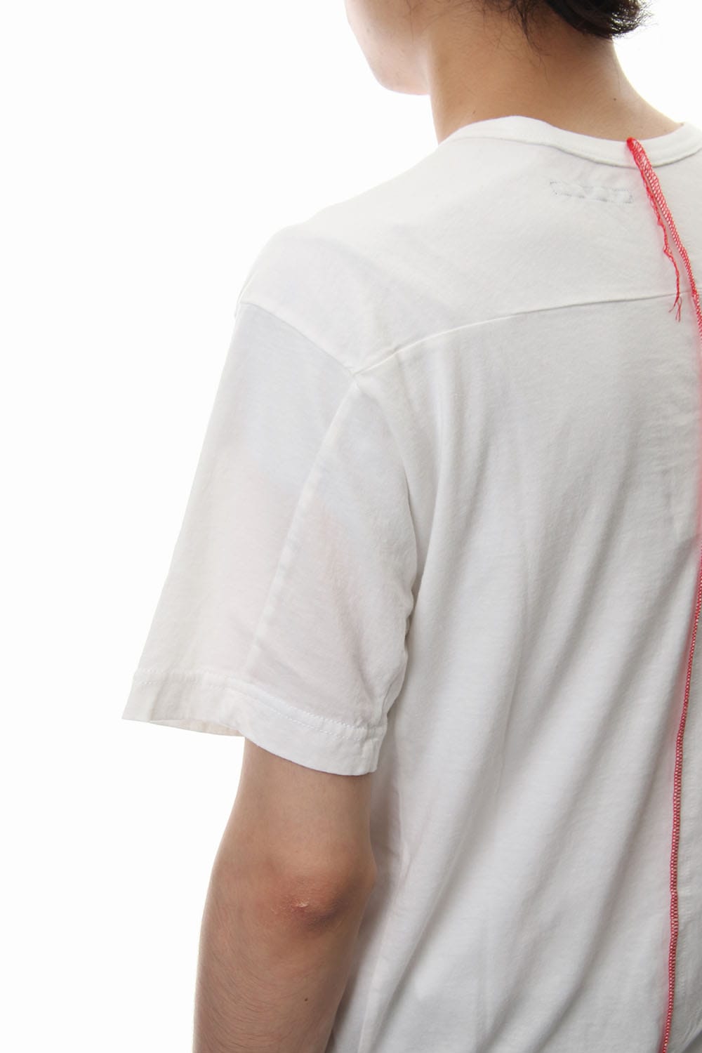 Print & Stitch Short Sleeve T White × Red