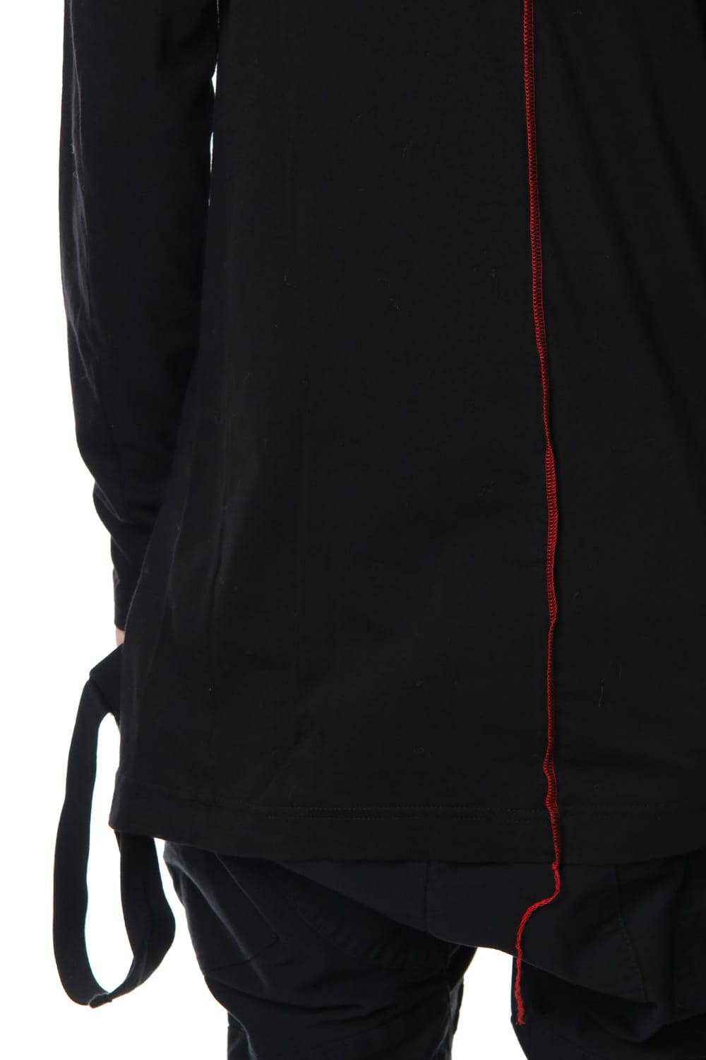 Print & Stitch Long Sleeve T Black × Red