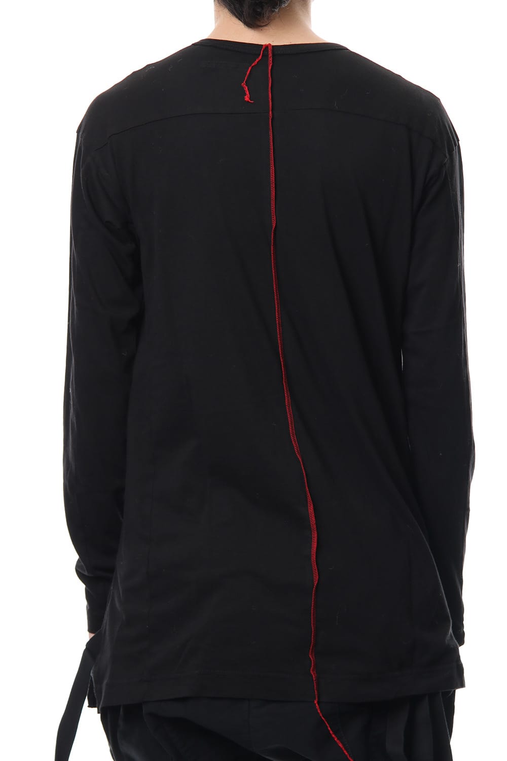 Print & Stitch Long Sleeve T Black × Red