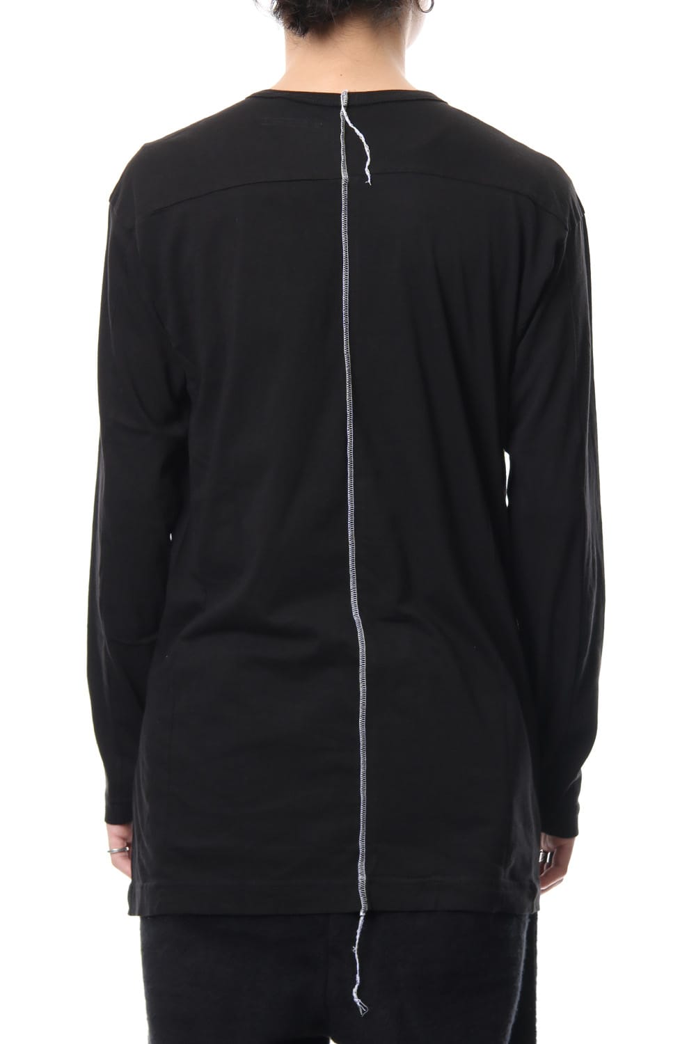 Print & Stitch Long Sleeve T Black × White