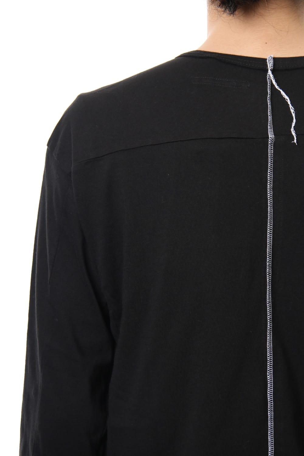 Print & Stitch Long Sleeve T Black × White