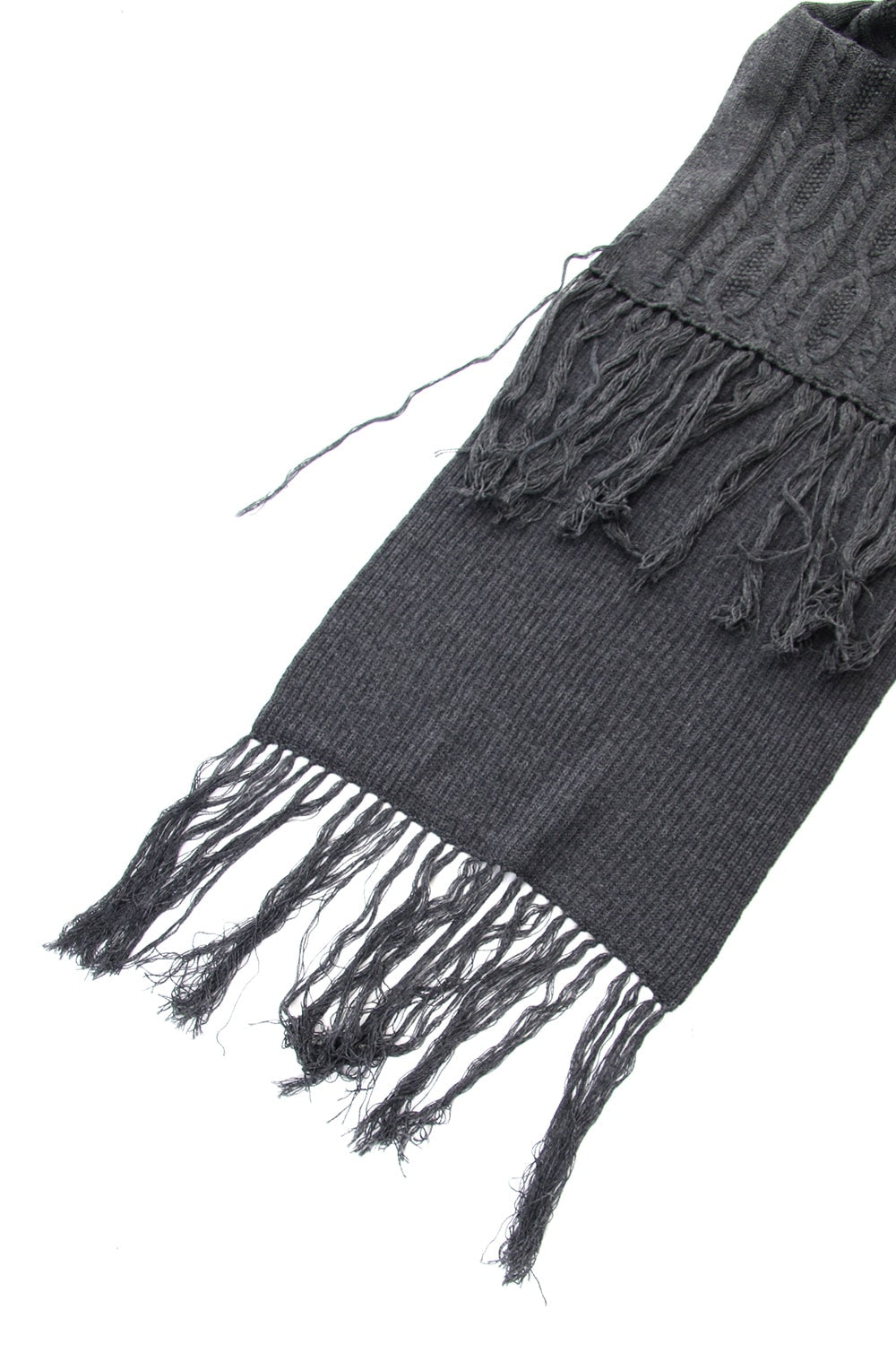 Patchwork Scarf Gray