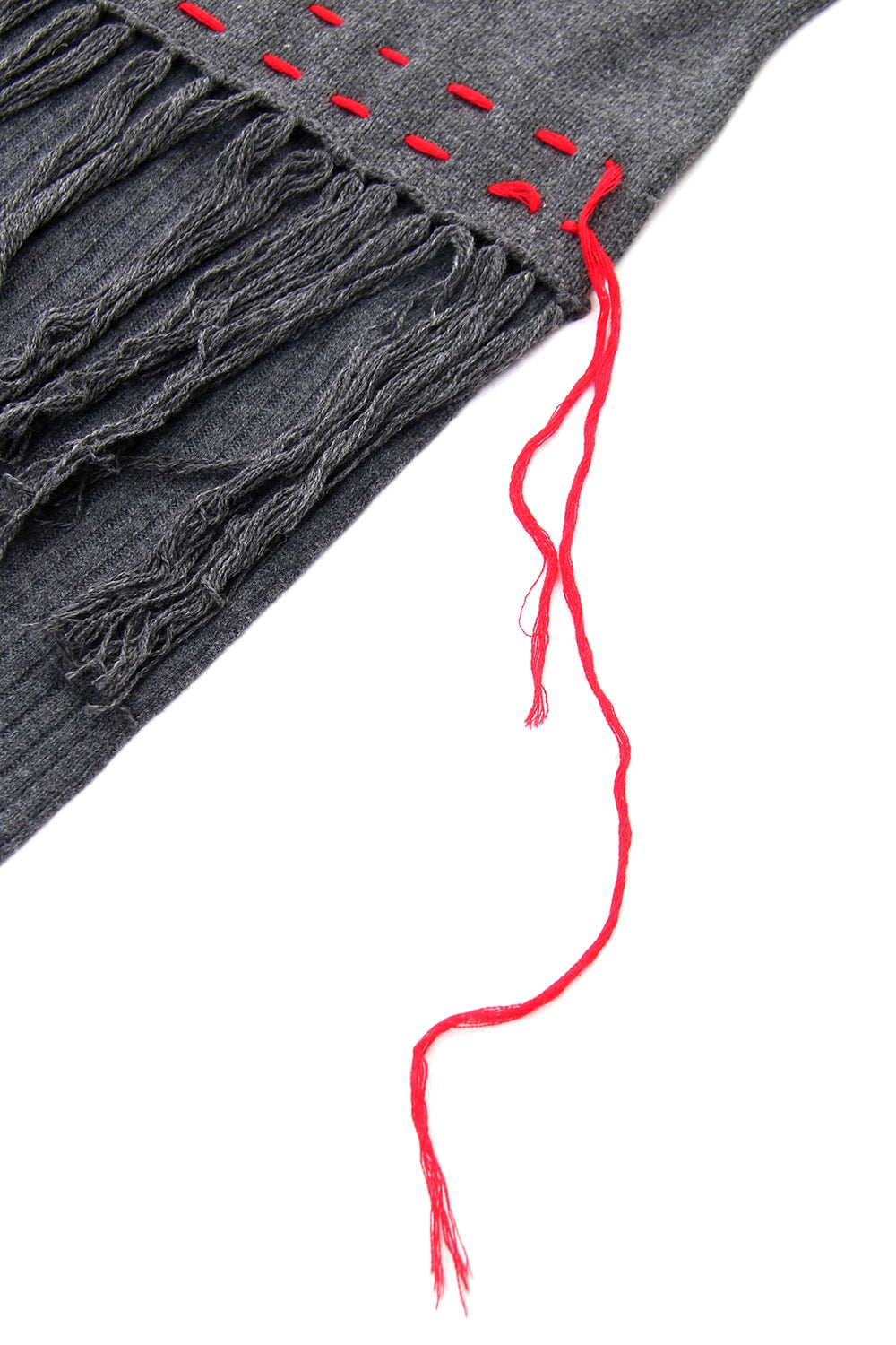 Patchwork Scarf Gray