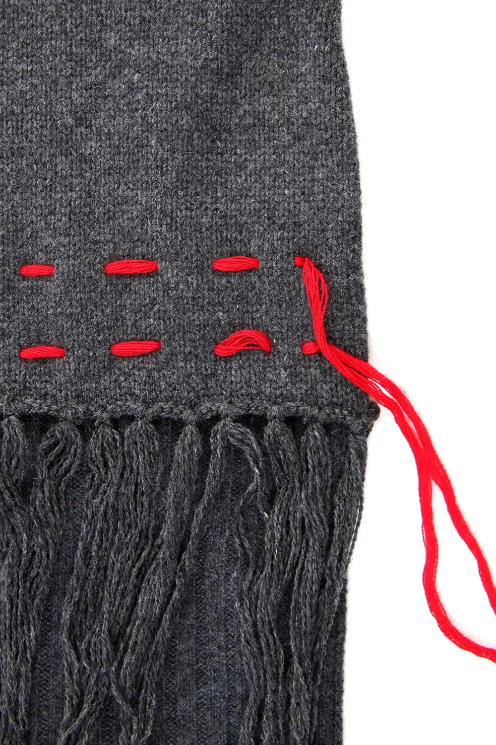 Patchwork Scarf Gray