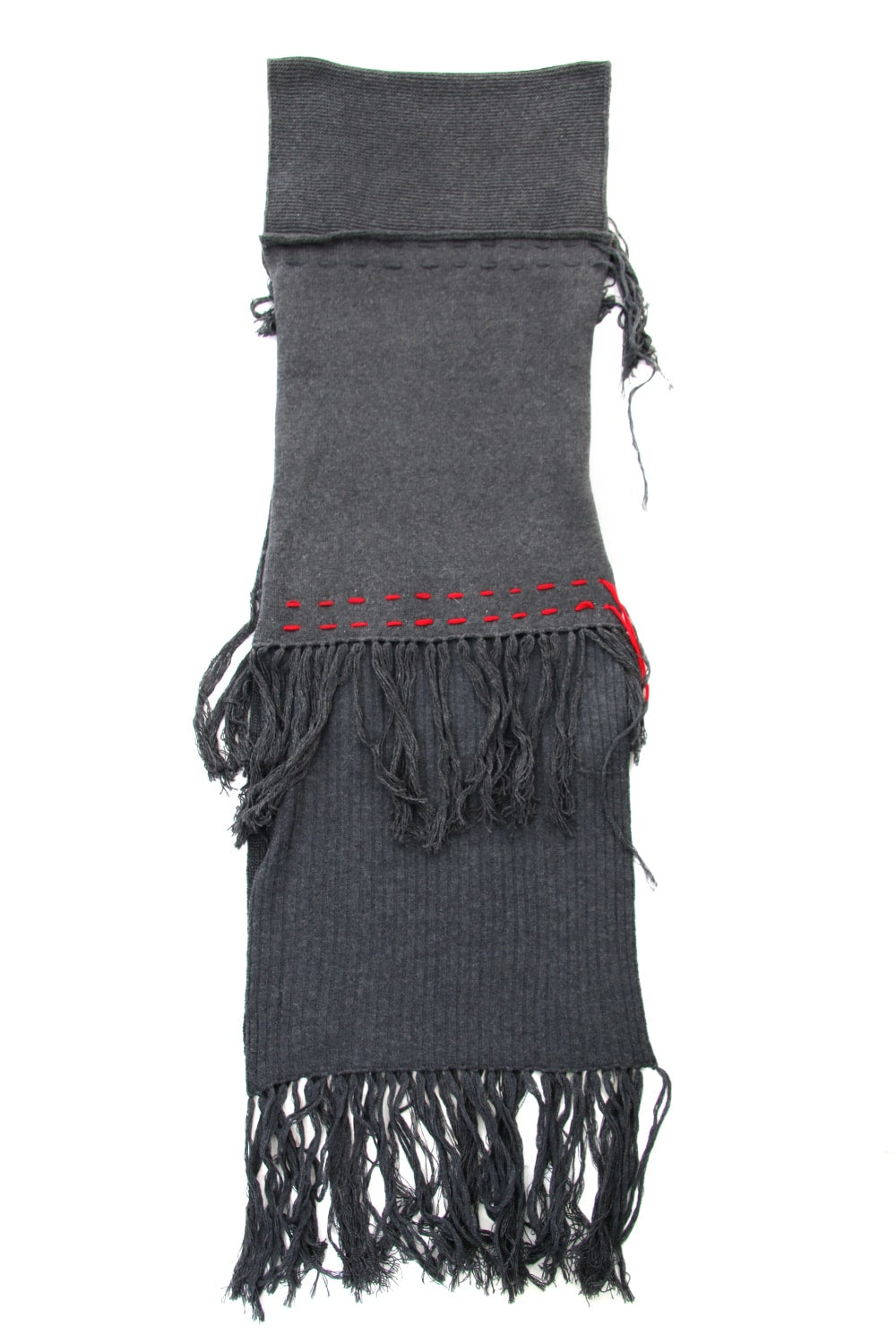 Patchwork Scarf Gray