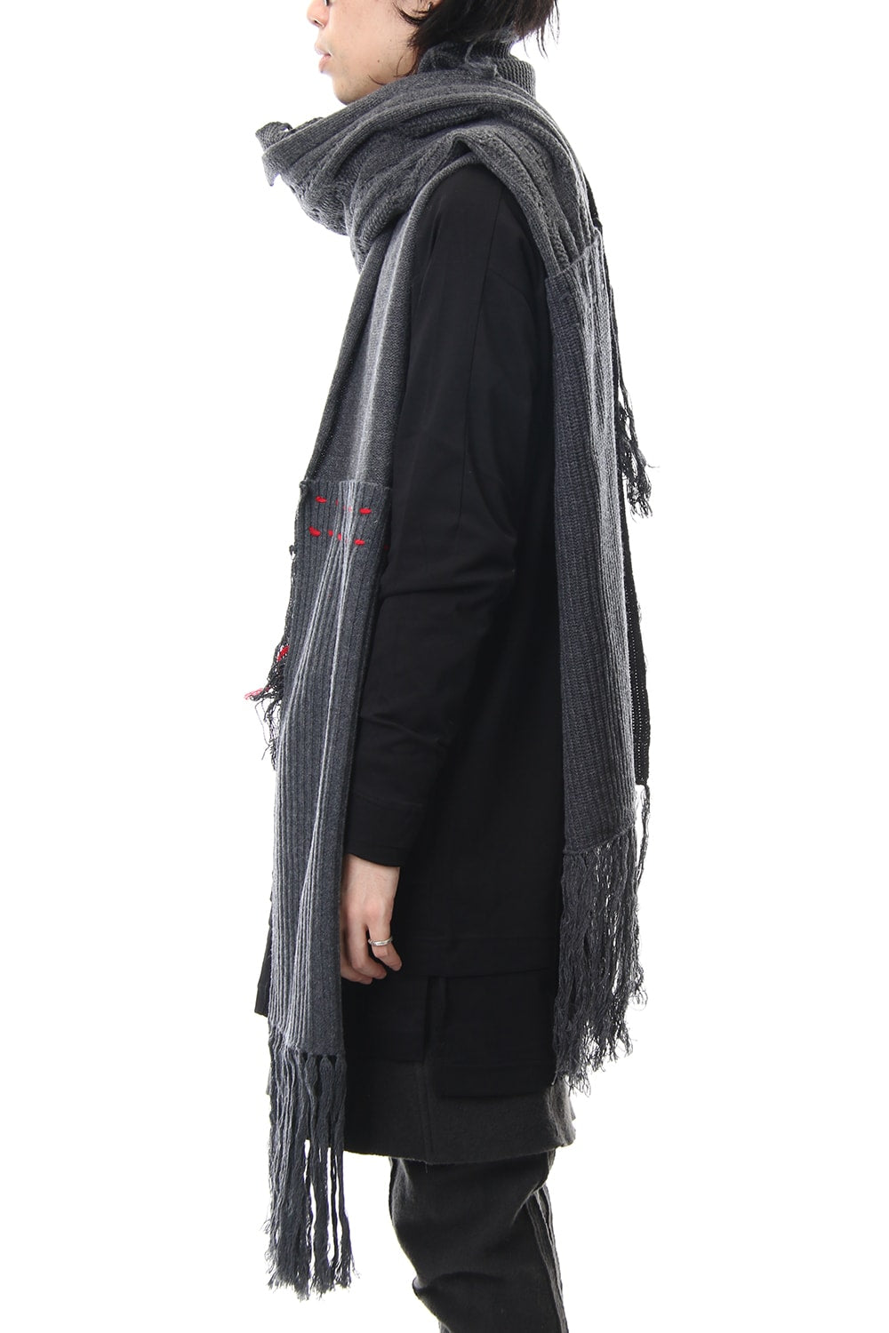 Patchwork Scarf Gray