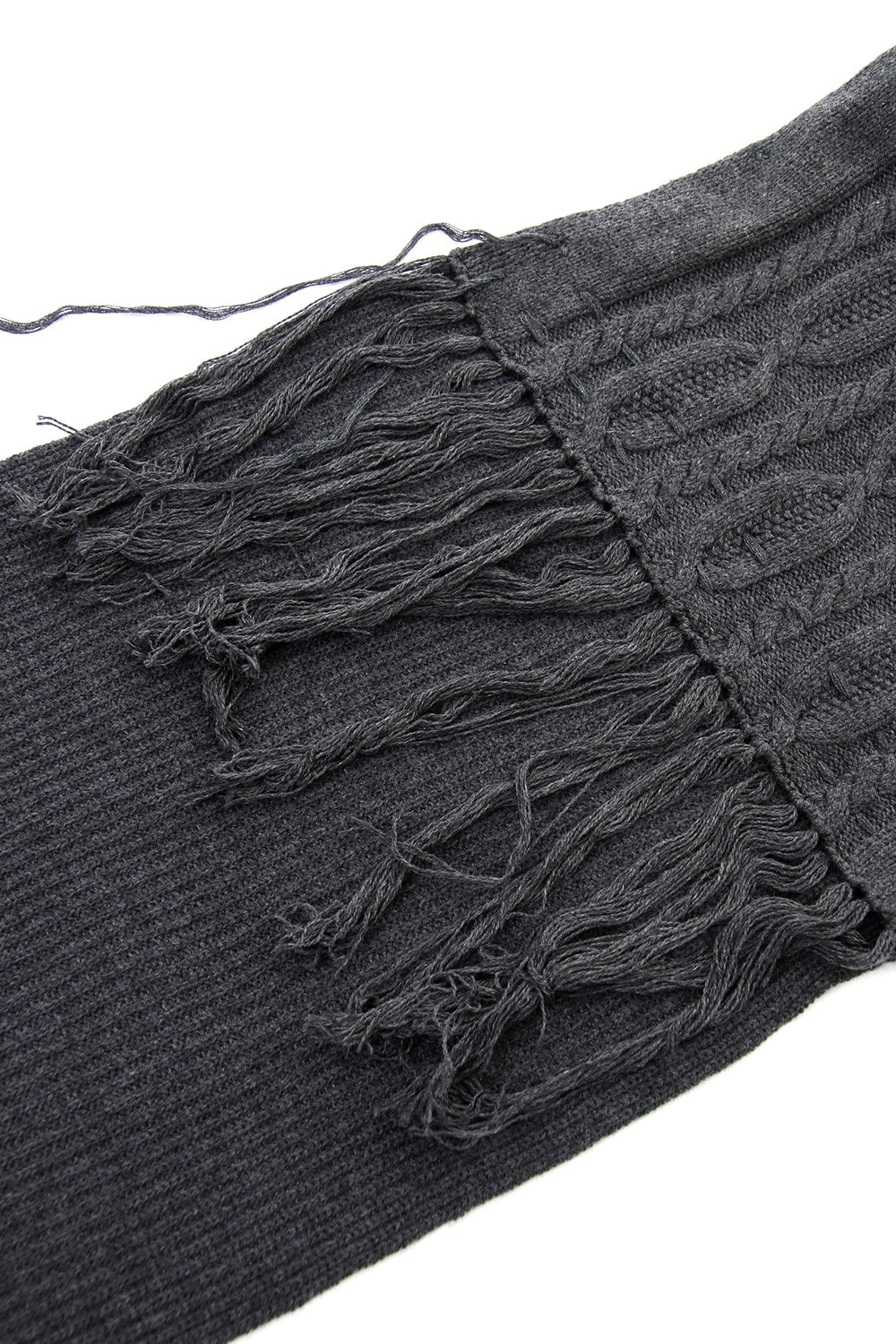 Patchwork Scarf Gray