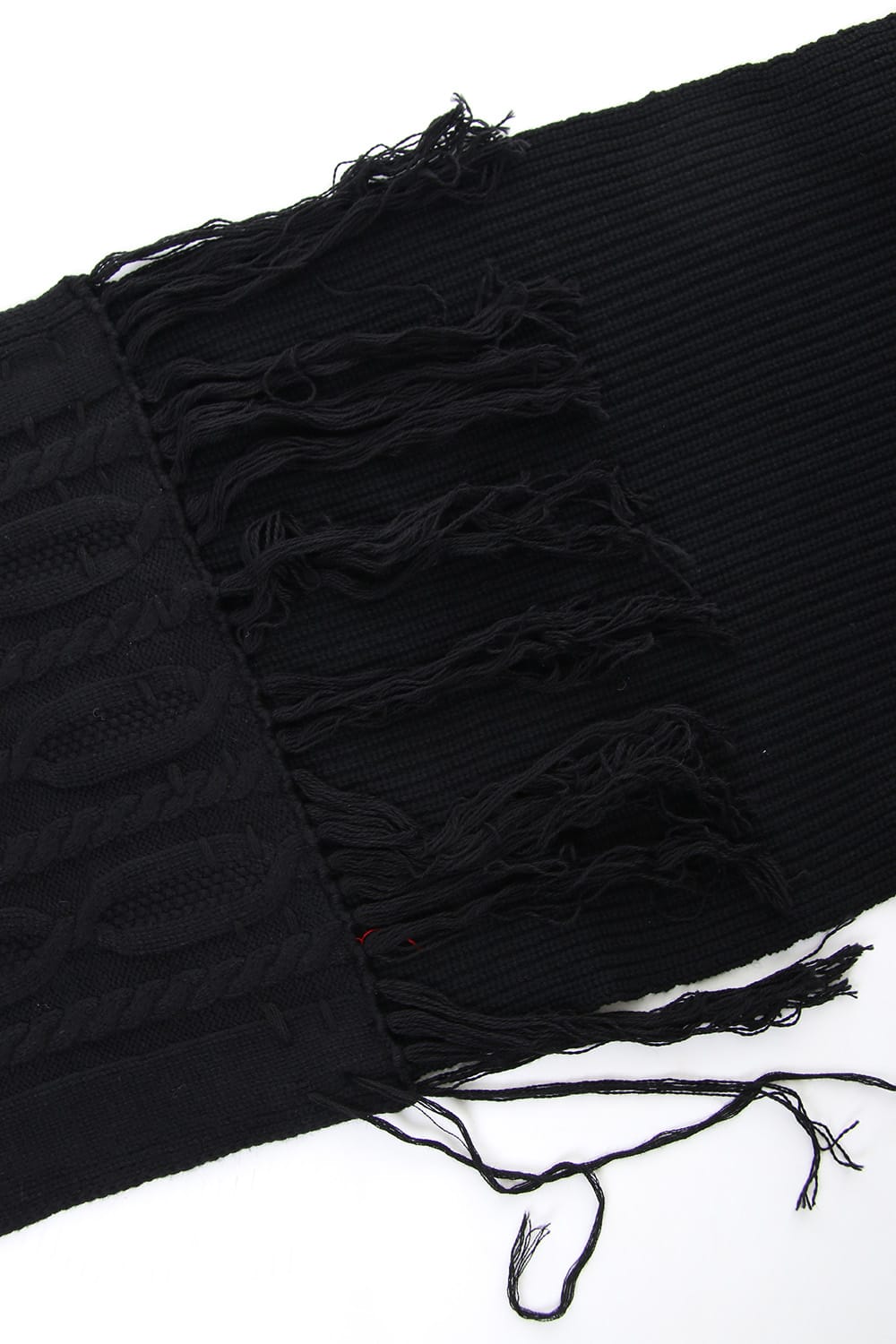 Patchwork Scarf Black