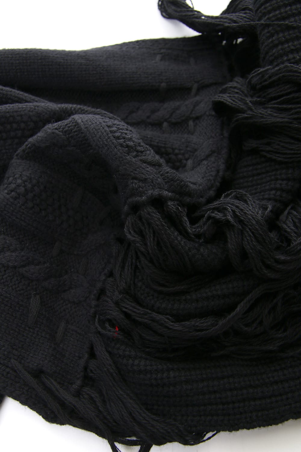 Patchwork Scarf Black