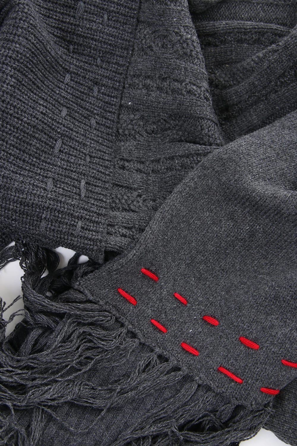 Patchwork Scarf Black