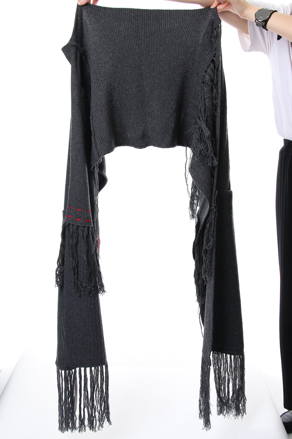 Patchwork Scarf Black