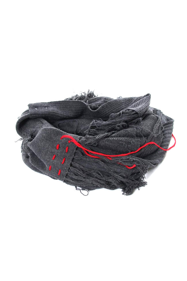 Patchwork Scarf Gray